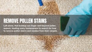 remove pollen stains